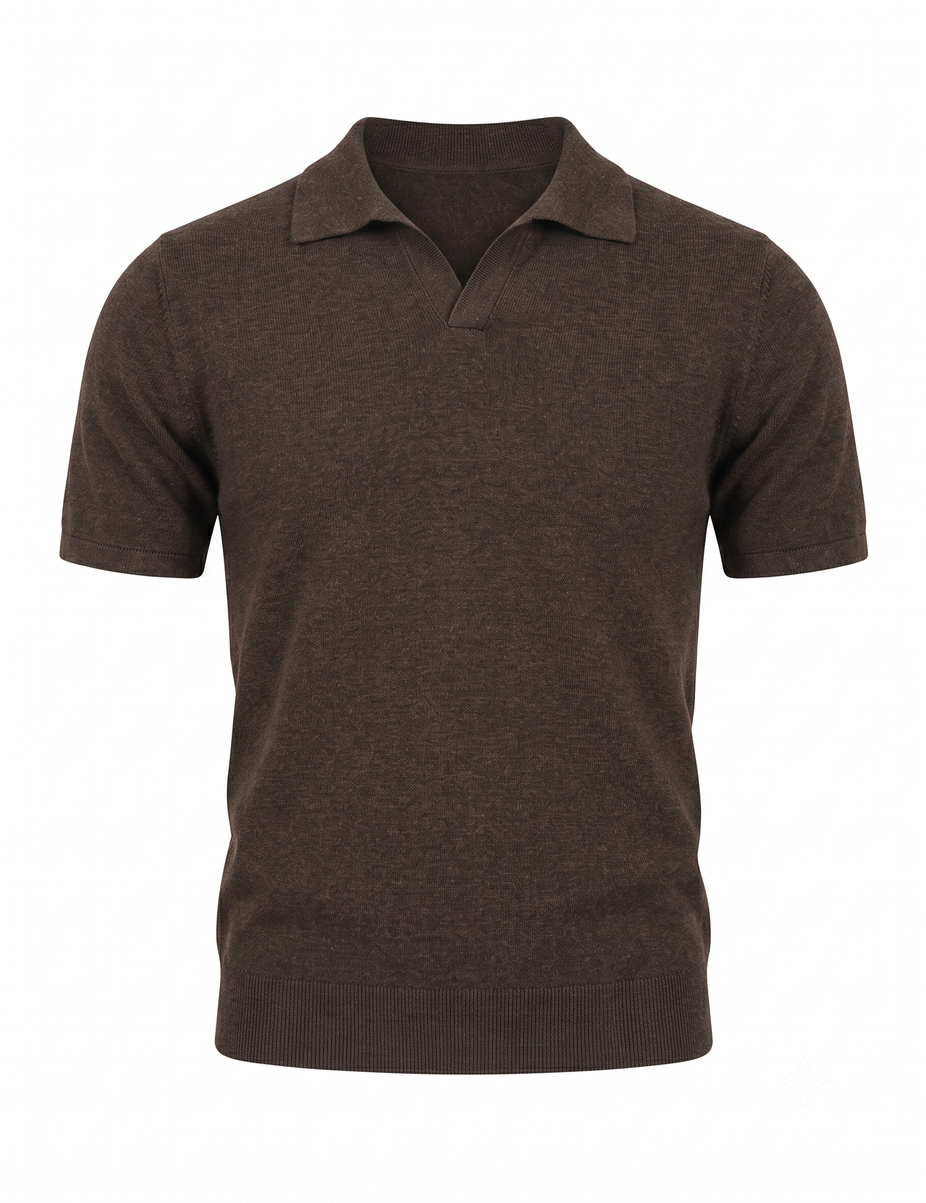 The Regent V-Notch Fine-Knit Polo