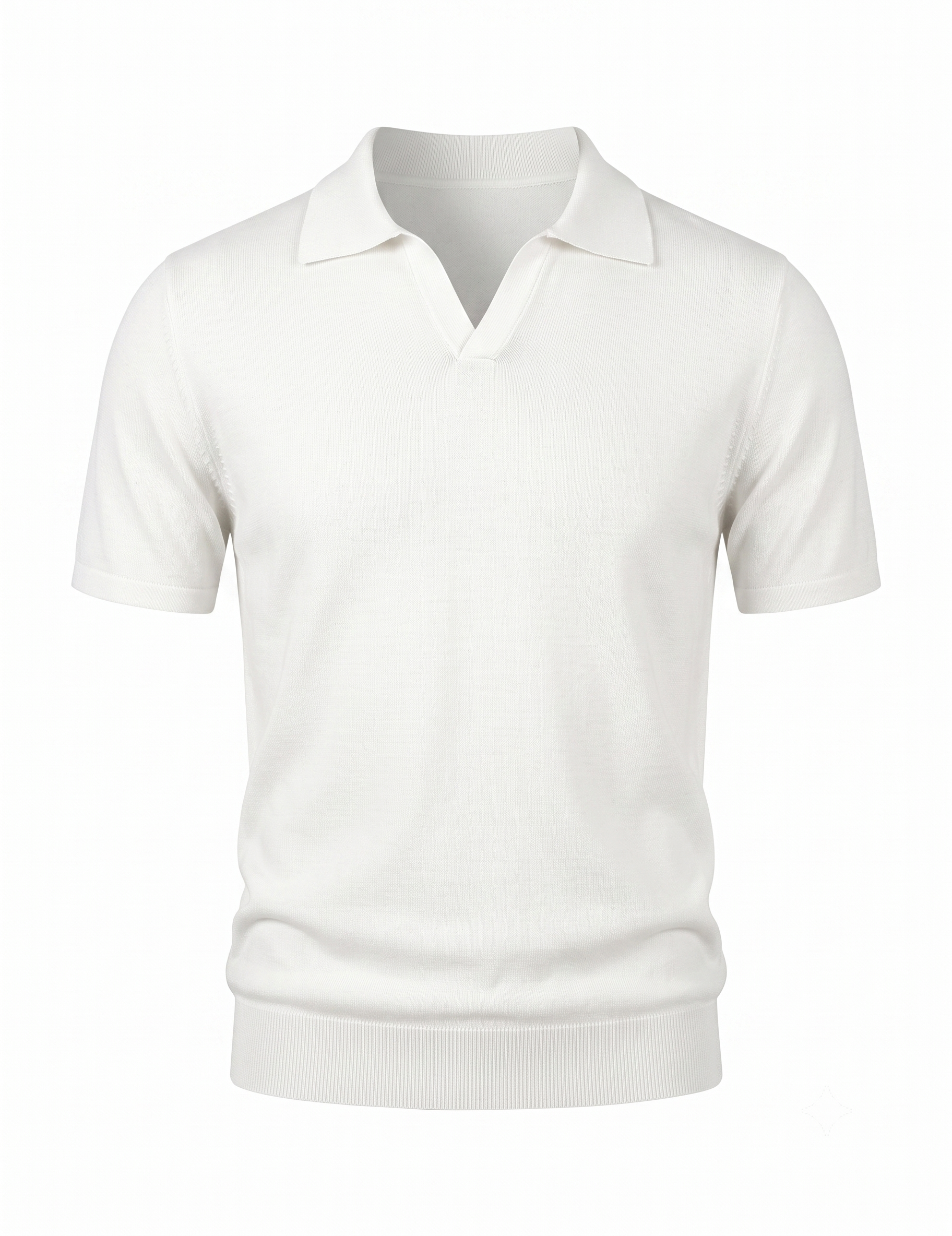 The Regent V-Notch Fine-Knit Polo